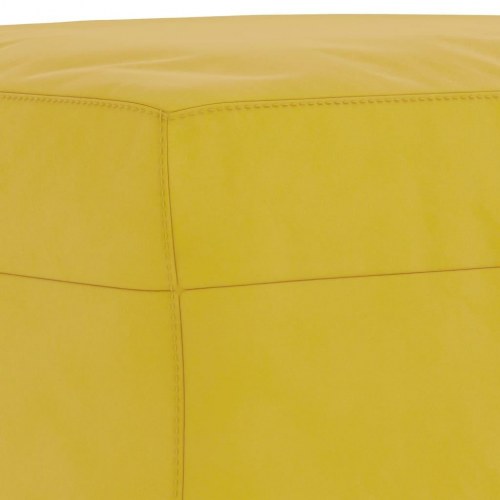Sofasæt 3 dele med hynder velour gul