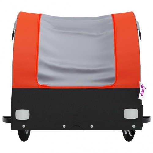 Cykelanhænger 30 kg i jern - sort/orange