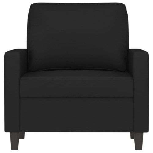 Lænestol i velour 60 cm - sort, moderne sofastol