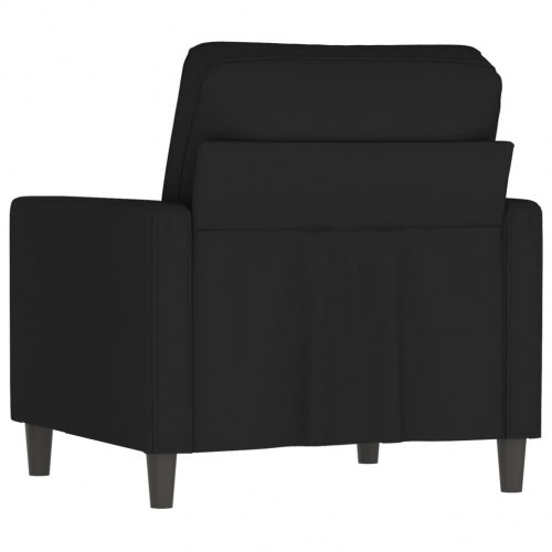 Lænestol i velour 60 cm - sort, moderne sofastol