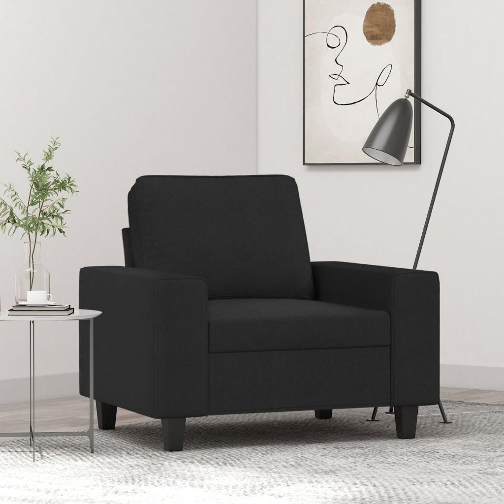 Lænestol 60 Cm Stof Sort