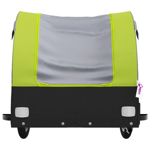 Cykelanhænger 45 kg - jern, sort/grøn