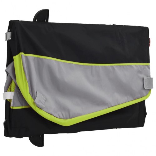 Cykelanhænger 45 kg - jern, sort/grøn