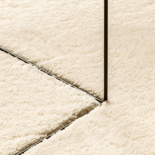Gulvtæppe HUARTE 120×170 cm - kort luv, vaskbart, cremefarvet