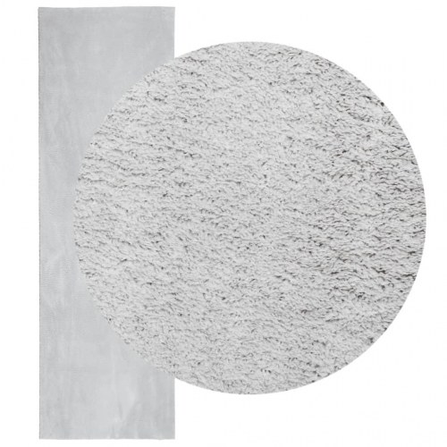 Gulvtæppe HUARTE 80×250 cm - kort luv, vaskbart, grå
