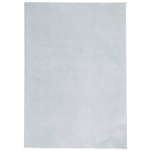 Gulvtæppe HUARTE 140x200 cm kort luv og vaskbart blå