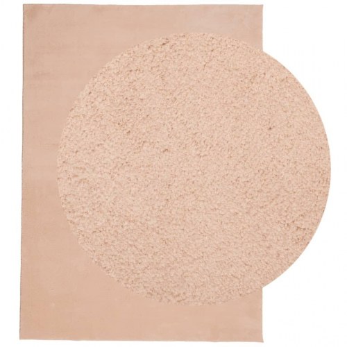 Gulvtæppe HUARTE 200×280 cm - kort luv, vaskbart, rosa