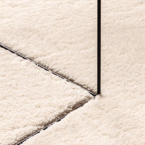 Gulvtæppe HUARTE 120×170 cm - kort luv, vaskbart, beige