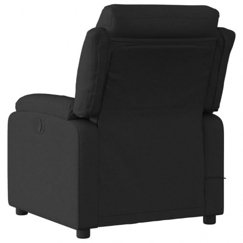 Eldreven massagestol i stof - sort
