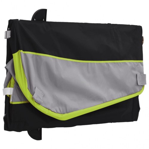 Cykelanhænger 30 kg - jern, sort/grøn