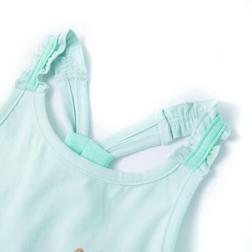 Tanktop til børn str. 92 lys mintgrøn
