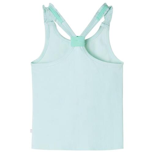 Tanktop til børn str. 116 lys mintgrøn