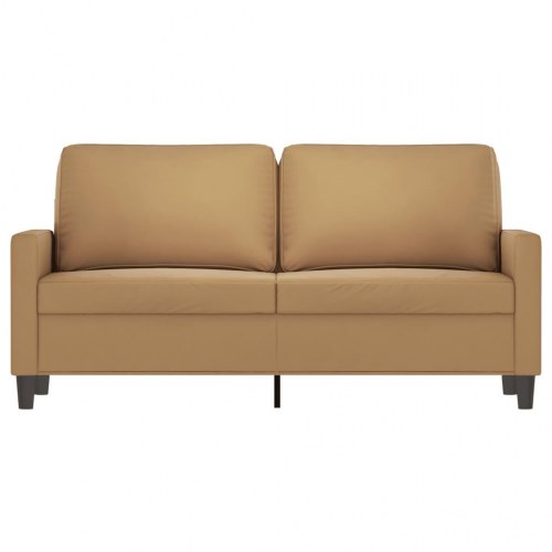 2-personers sofa i fløjl - 140 cm sædebredde, brun
