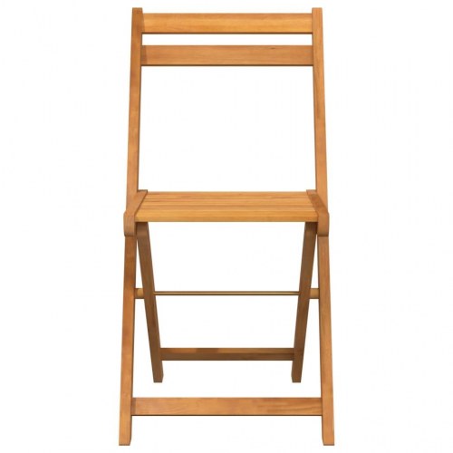 Klapstole i massivt akacietræ 8 stk. til have og terrasse
