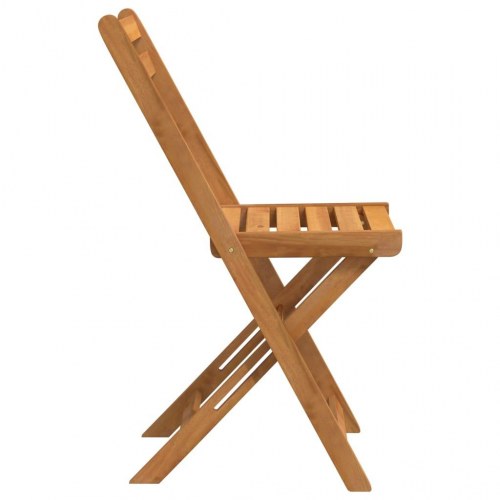Klapstole i massivt akacietræ 8 stk. til have og terrasse