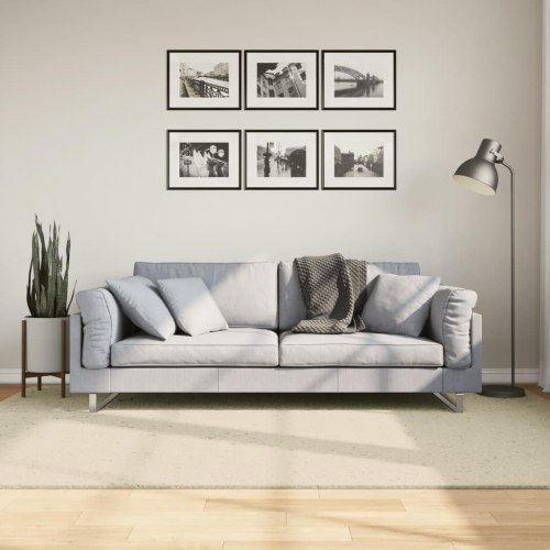 Gulvtæppe HUARTE 160×230 cm - kort luv, vaskbart, cremefarvet