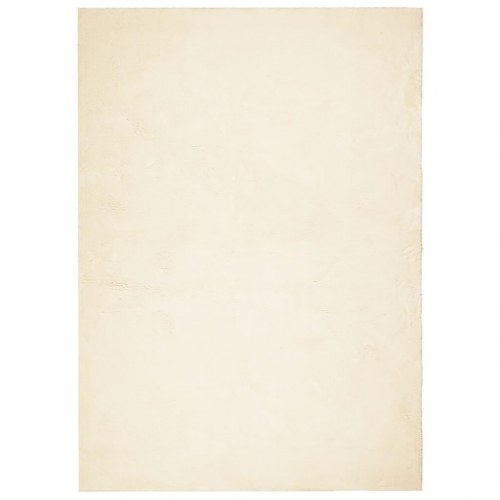 Gulvtæppe HUARTE 160×230 cm - kort luv, vaskbart, cremefarvet