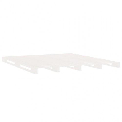 Sengeramme 120×190 cm - Small Double i massivt fyrretræ, hvid