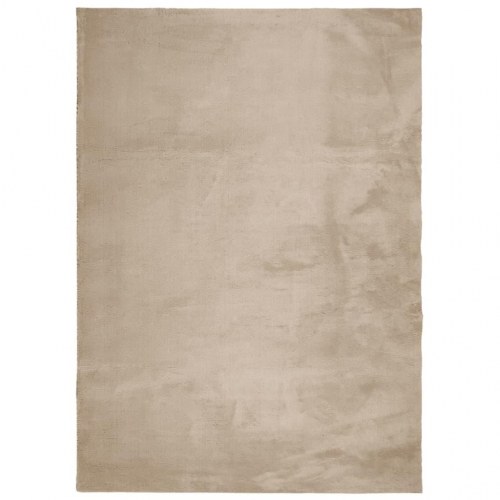 Gulvtæppe HUARTE 240×340 cm - kort luv, vaskbart, sandfarvet