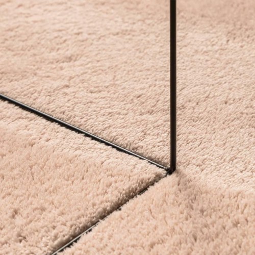 Gulvtæppe HUARTE 80×250 cm - kort luv, vaskbart, rosa