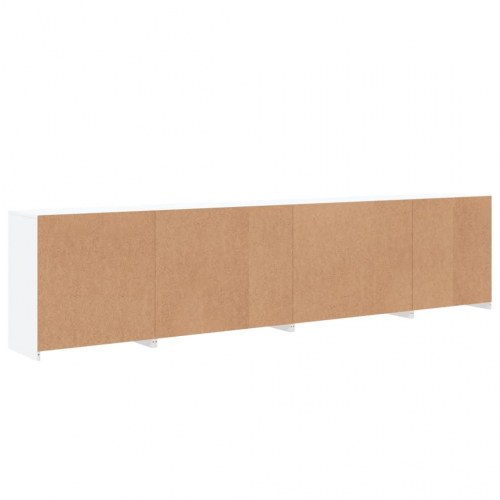 Skænk med LED-lys 283×37×67 cm - hvid