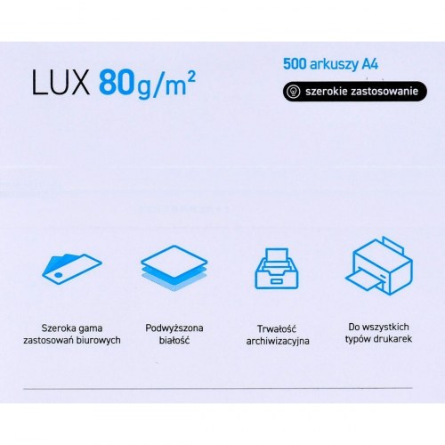 POL International Paper Lux printerpapir A4 80 g/m² - 500 ark, hvid