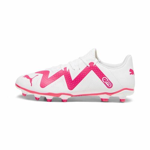 Voksen fodboldstøvler Puma Future Play FG/AG Hvid Fuchsia 45
