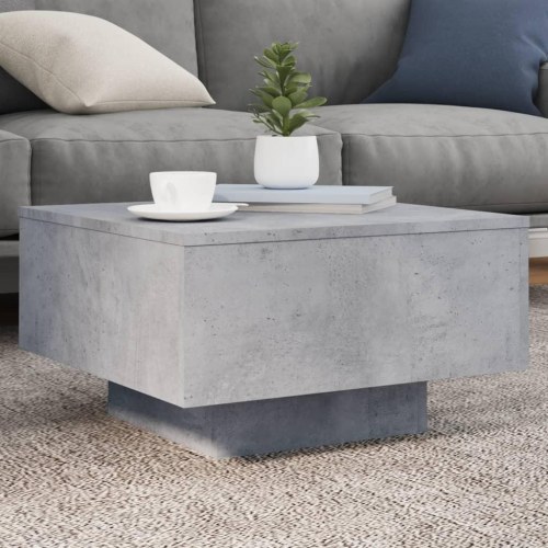 Sofabord i konstrueret træ 55×55×31 cm - betongrå