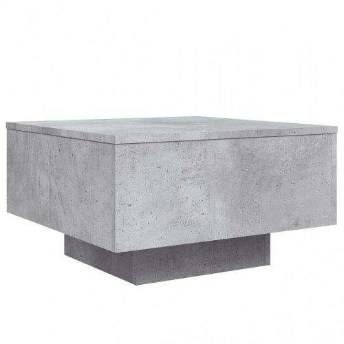 Sofabord i konstrueret træ 55×55×31 cm - betongrå