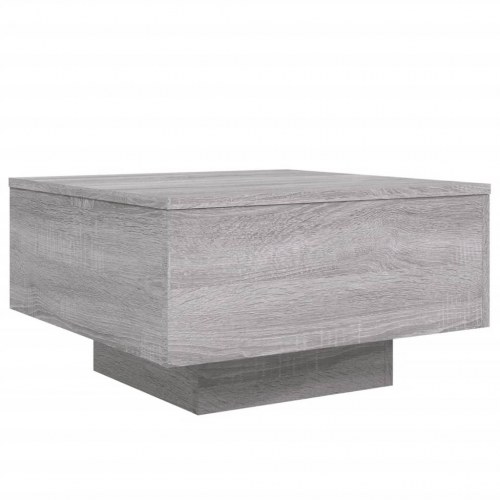 Sofabord 55 × 55 × 31 cm i konstrueret træ - grå sonoma-eg