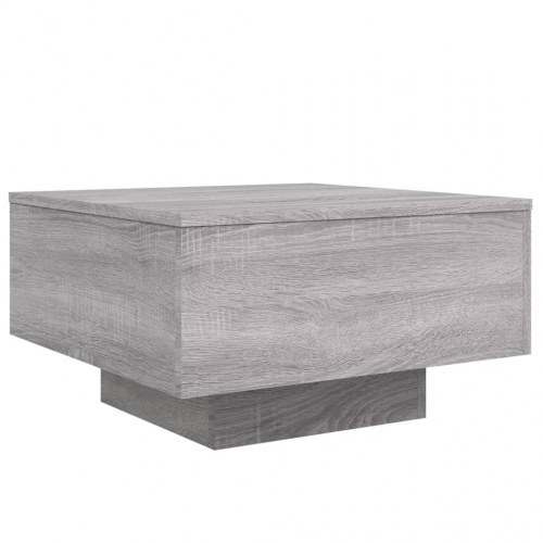 Sofabord 55 × 55 × 31 cm i konstrueret træ - grå sonoma-eg