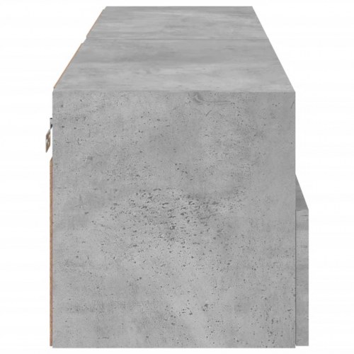 Væghængte tv-borde 2 stk. 60x30x30 cm konstrueret træ betongrå