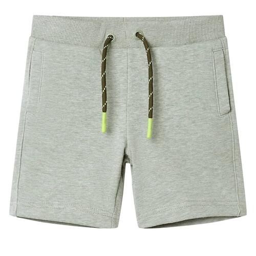 Shorts til børn str. 92 med snøre lys kakimeleret