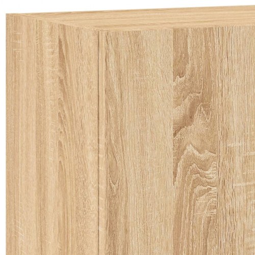 Væghængt tv-bord 40,5x30x90 cm konstrueret træ sonoma-eg