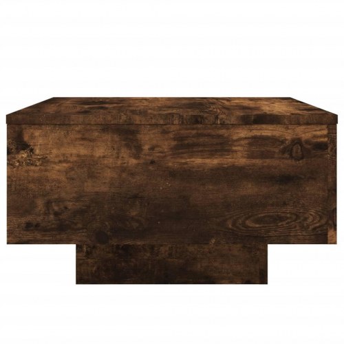 Sofabord i konstrueret træ 55×55×31 cm - røget egetræsfarve