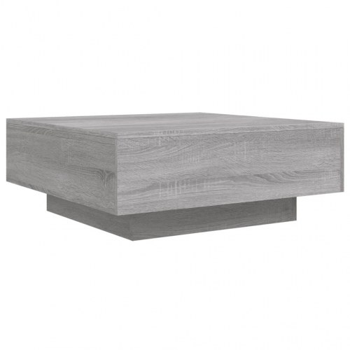 Sofabord 80 × 80 × 31 cm i konstrueret træ - grå sonoma-eg