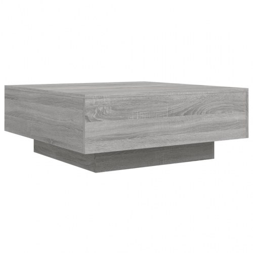 Sofabord 80 × 80 × 31 cm i konstrueret træ - grå sonoma-eg