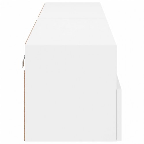 Væghængte tv-borde 2 stk. 80 x 30 x 30 cm - hvid