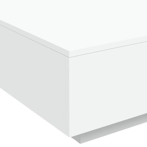 Sofabord 80x80x31 cm spånplade hvid