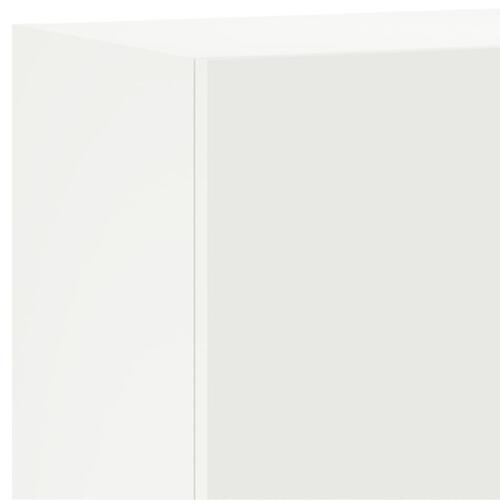 Væghængt tv-bord 40,5x30x60 cm konstrueret træ hvid