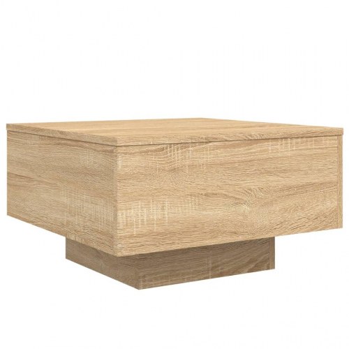 Sofabord 55 × 55 × 31 cm i konstrueret træ - sonoma eg