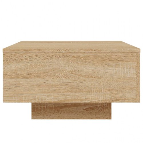 Sofabord 55 × 55 × 31 cm i konstrueret træ - sonoma eg