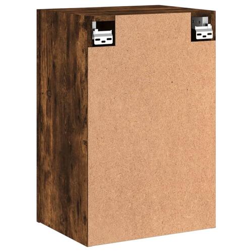Tv-borde til væg 2 stk. 40,5x30x60 cm konstrueret træ røget eg