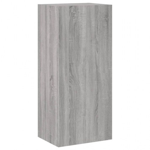 Væghængt tv-bord 40,5x30x90 cm konstrueret træ grå sonoma-eg