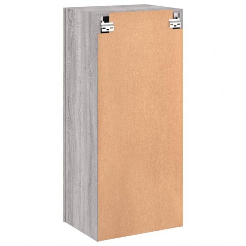 Væghængt tv-bord 40,5x30x90 cm konstrueret træ grå sonoma-eg
