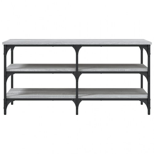 Skobænk med 3 hylder - 100 × 38,5 × 49 cm, grå sonoma-eg