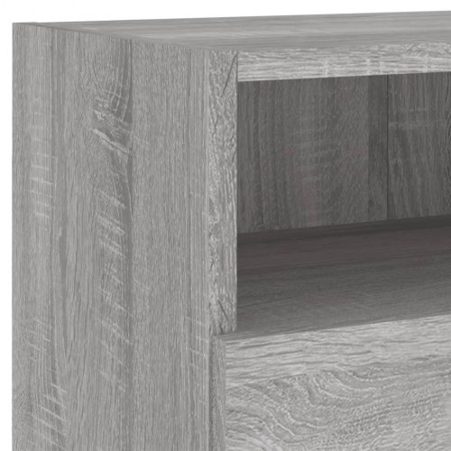 Væghængte tv-borde 2 stk. 80 x 30 x 30 cm - grå sonoma