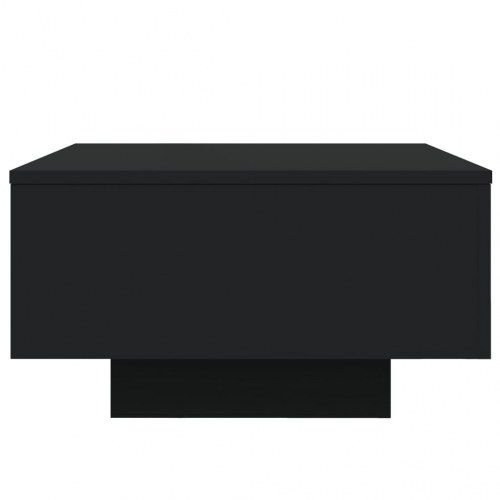 Sofabord 55x55x31 cm konstrueret træ sort