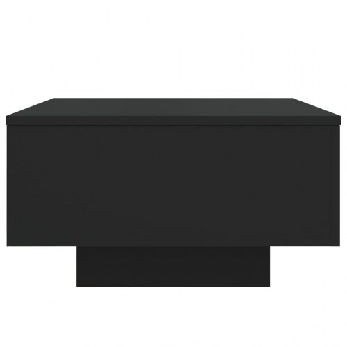 Sofabord 55x55x31 cm konstrueret træ sort