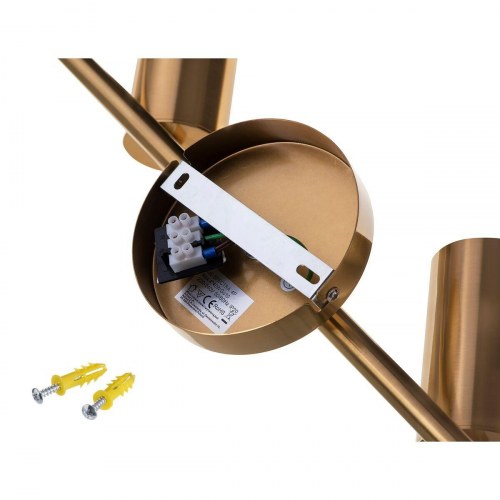 Activejet AJE-SPECTRA 4P loftlampe - gylden metal, 4 spot, GU10